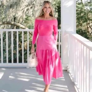 Tuckernuck Cameran Eubanks Wimberley Marissa dress in Camellia pink sz M. NWT